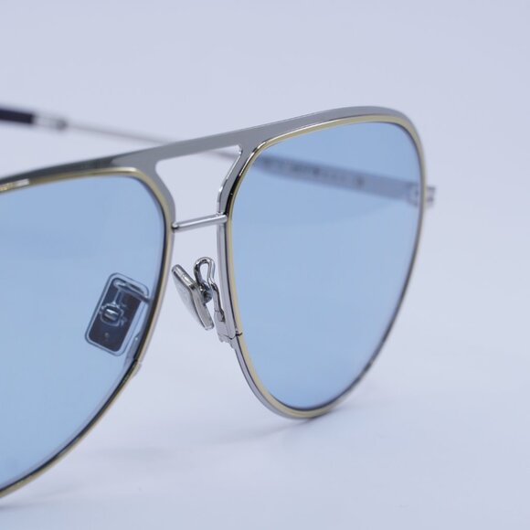 🕶️ New Dior DIORESSENTIAL A2U F0I8 Sunglasses - Palladium Frame, Blue Lenses - Picture 3 of 10